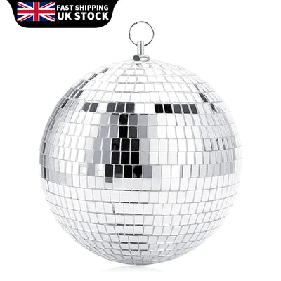 20cm Mirror Disco Ball Hanging Glitter Ball DJ Dance Party - Ship from UK