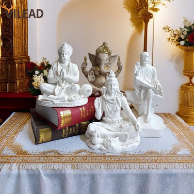 Resin Indian Ganesha Shiva God Statue Lord Hanuman Hindu Buddha Religious Fengshui Decor
