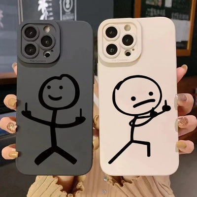 Cute Cartoon Matchman Case for Samsung S23 S22 Ultra A73 A54 A33