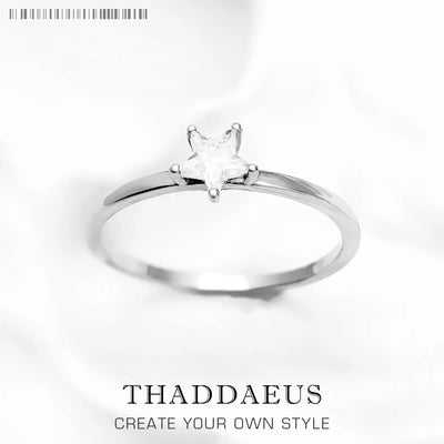 Magical Star Ring 925 Sterling Silver Summer Trendy Fine Jewellery Women