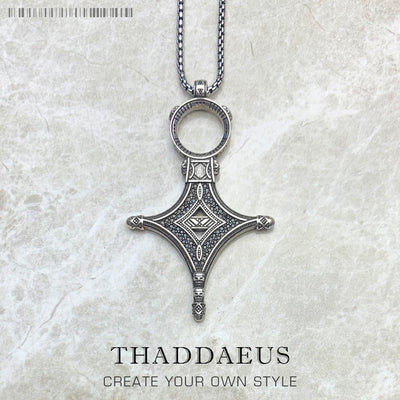 Ethno Cross Necklace 925 Sterling Silver Traditional Jewellery Men Women Gift