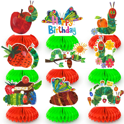 18pc The Very Hungry Caterpillar Table Honeycomb Centerpieces - Ship from UK