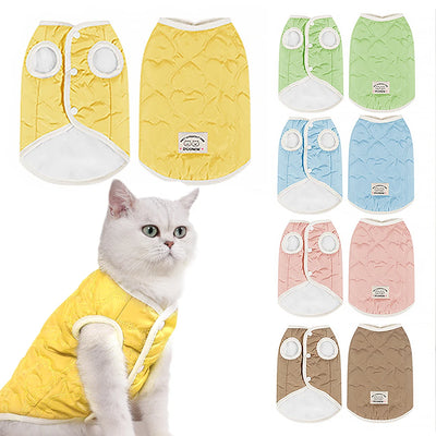 Macaron Colour Cat Sweater Warm Kitten Clothing Vest Soft Pet Apparel