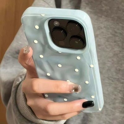Polka Dots Phone Case for iPhone 17 16 15 14 13 12 11 Pro Max Plus Air Soft