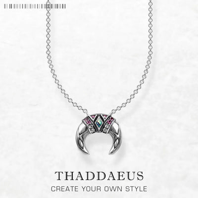 Tiger Tooth Necklace Link Chain 925 Sterling Silver Bohemia Jewellery Gift