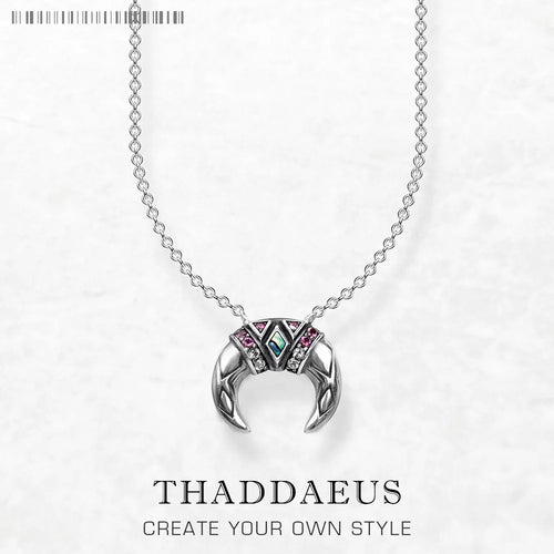 Tiger Tooth Necklace Link Chain 925 Sterling Silver Bohemia Jewellery Gift