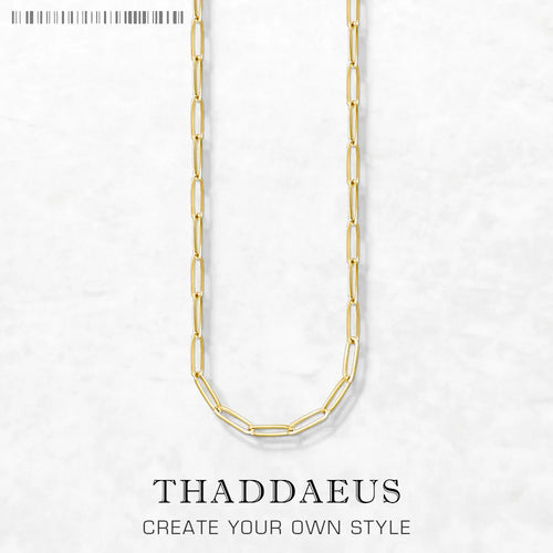 Yellow Gold Charm Necklace 925 Sterling Silver Fashion Jewellery Men Women