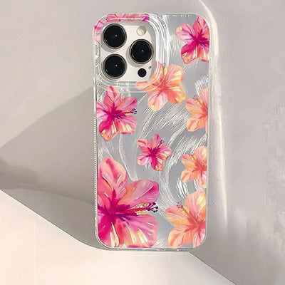 Watercolor Hibiscus Case for Samsung Galaxy A36 A16 A55 A35 S25 S24 Ultra