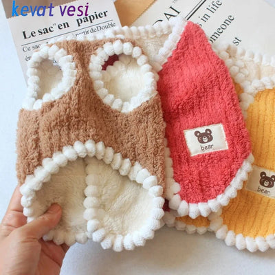 Winter Warm Dog Coat Soft Fleece Pet Clothes for Small Dogs Cats Cute Puppy Jacket French Bulldog Chihuahua Yorkies Costume