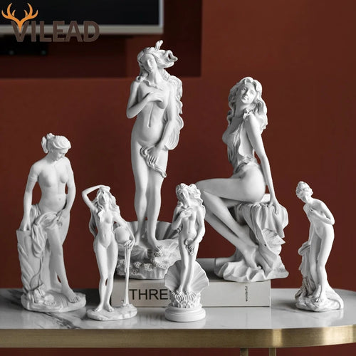 Greek Mythology Goddess Statue Bookshelf Wall Shelves Aphrodite Sculpture Home Decor