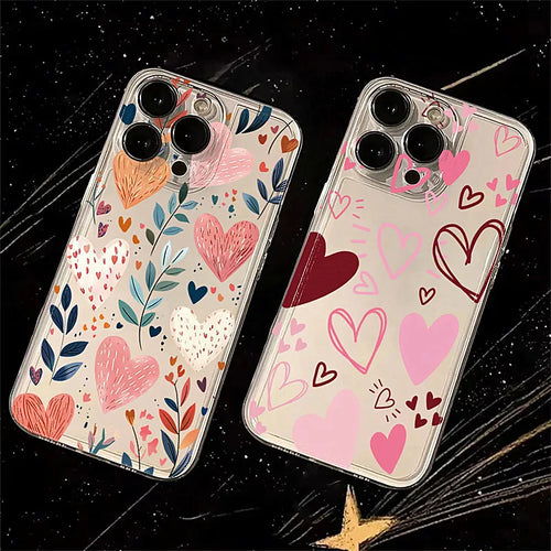 Love Heart Leaves Moon Case for Redmi Note 14 13 12 11 Pro Plus 12S 13C 14C