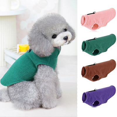 Soft Fleece Dog Clothes Warm Winter Pet Jacket Vest