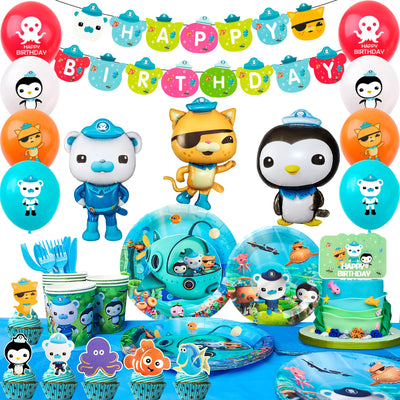 114pc Octonauts Birthday Party Decorations Tableware Set Plates - Ship from UK