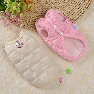 Padded Winter Dog Coat Warm Pet Clothing for Small Medium Dogs
