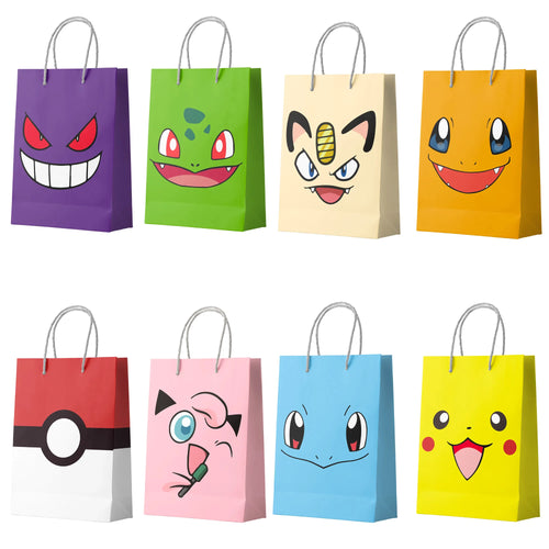 24pc Pikachu Pokemon Party Favor Bags Birthday Treat Gift Bags - Ship from UK