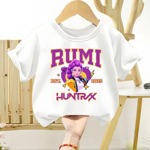 K-pop Girls Summer Short Sleeve O-Neck T-Shirt Fashion Outdoor Tee