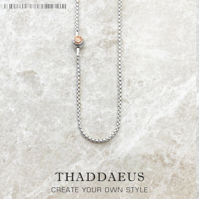 Basic Rose Gold Necklace 925 Sterling Silver Strand Jewellery Men Women Gift