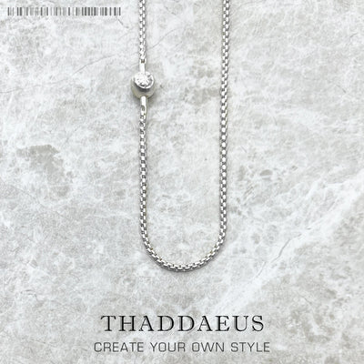 Basic Silver Necklace Chain 925 Sterling Silver Rebel Style Men Women Gift