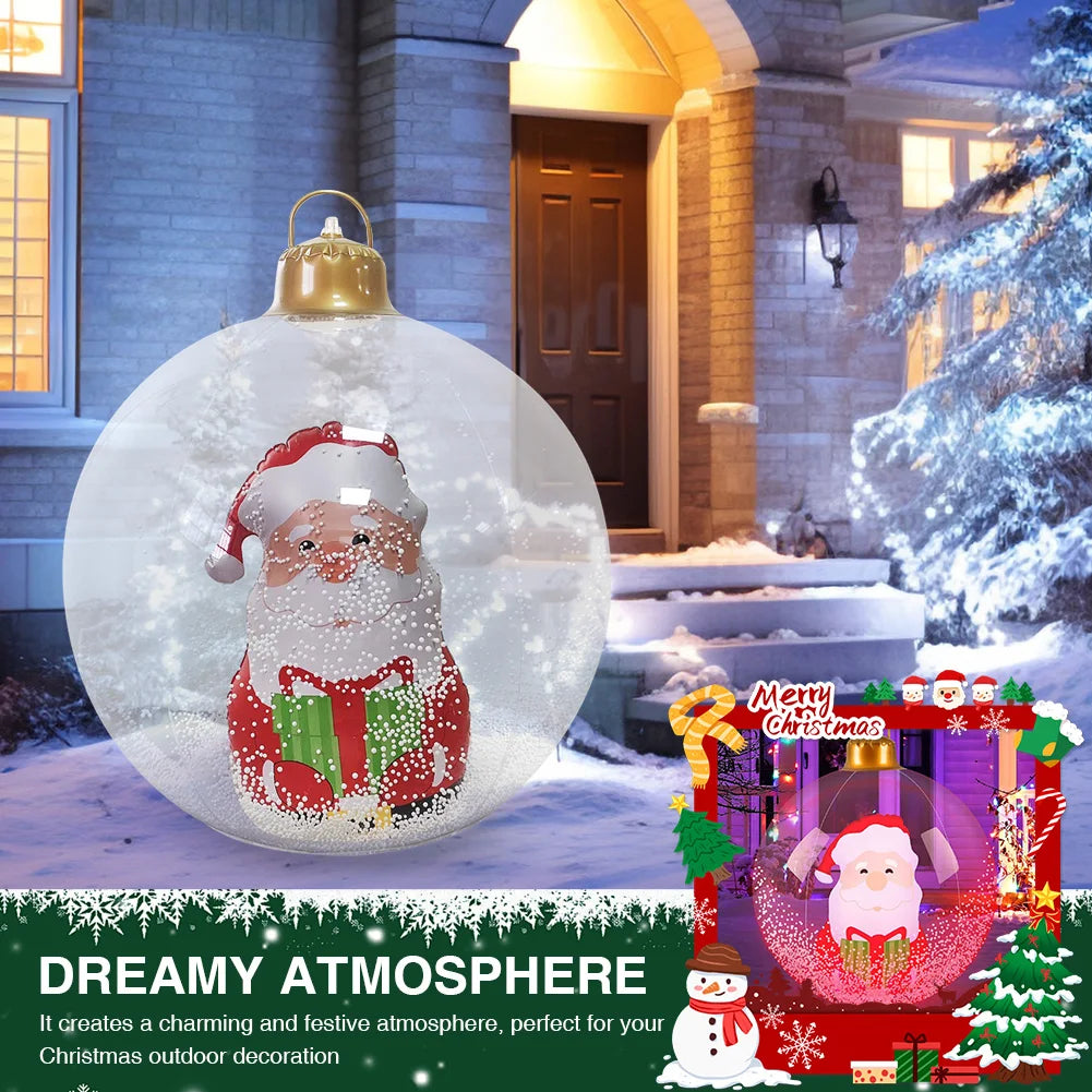 LED Giant Inflatable Ball Porch Lawn Ornament PVC Valentine's Day Gift Ship from UK