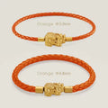 Fengshui Pixiu Leather Bracelet Braided Men Women Wealth Good Luck Gift