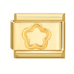 1pc Golden Jewelry Charm - Elegant Heart, Crown, Floral, Cat Paw, Italian Charm Bracelet/ Anklet/Keychain Module - for DIY Jewelry Making, Birthday/Anniversary Gifts - Compatible with Necklace, Bracelet, Anklet, Keychain - No