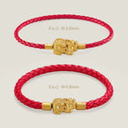 Fengshui Pixiu Leather Bracelet Braided Men Women Wealth Good Luck Gift