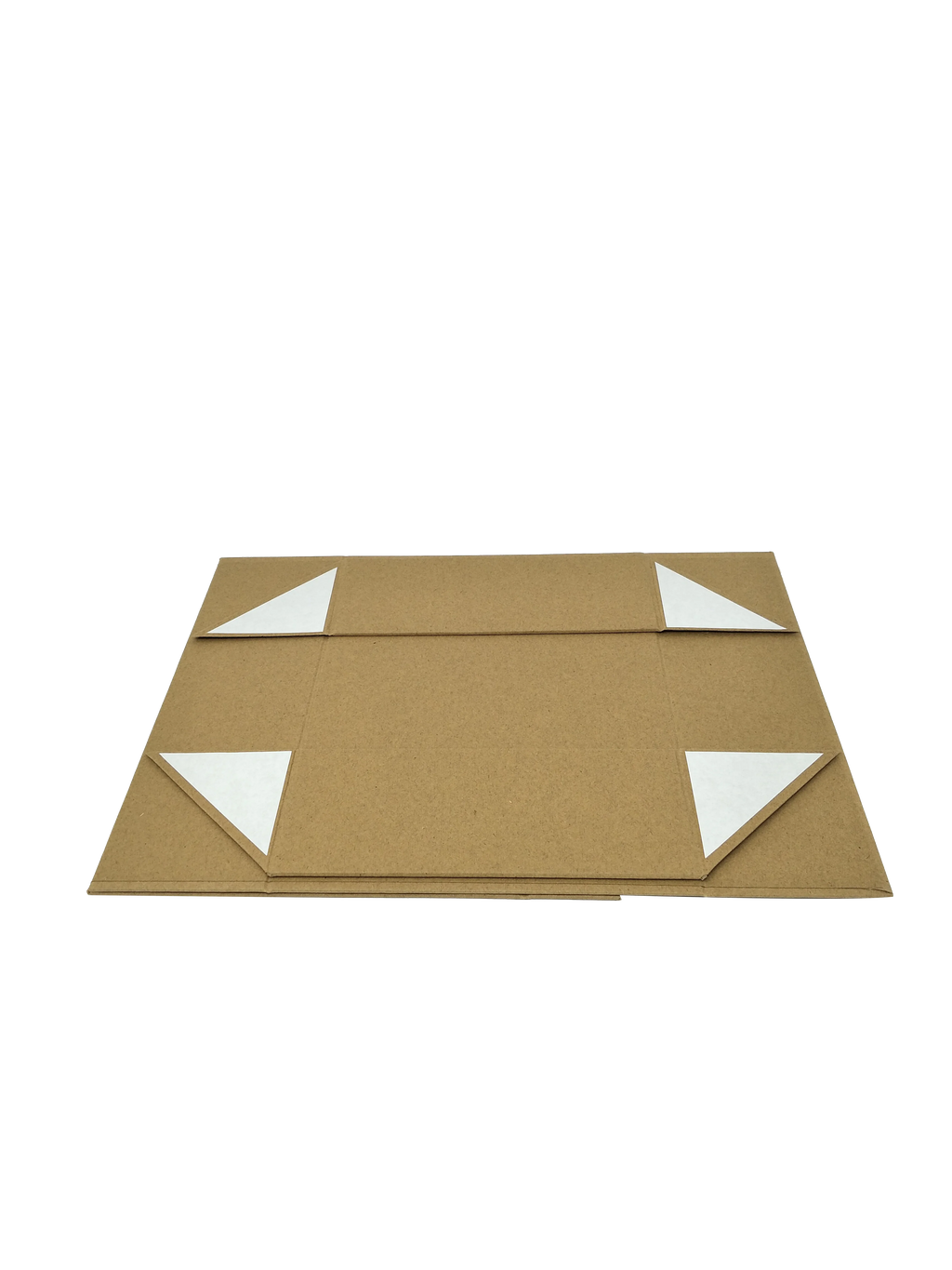 Wholesale A4 Size Natural Kraft Folding Magnetic Gift Box with Changeable Ribbon
