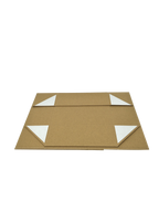 Wholesale A4 Size Natural Kraft Folding Magnetic Gift Box with Changeable Ribbon