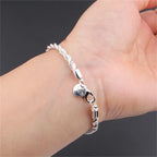 925 Sterling Silver Twisted Rope Bracelet - Ship Form The UK