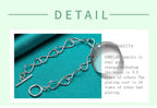 Twisted Circle Chain Bracelet 925 Sterling Silver Luxury Fashion Lovers Gift