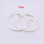 New Diameter 2/4/6cm Ear Clips Rings Punk Non-Pierced Hoop Earrings