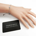 Colourful Stones Playful Link Chain Bracelet 925 Sterling Silver Bohemia