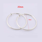 New Diameter 2/4/6cm Ear Clips Rings Punk Non-Pierced Hoop Earrings