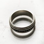 Black CZ Lane Ring 925 Sterling Silver Vintage Fine Jewellery Men Women Gift