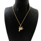Colourful Hummingbird Necklace 925 Sterling Silver Bohemia Jewellery Gift