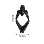 Nordic Abstract Sculpture Thinker Statue Resin Woman Figurine Office Home Decoration