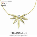 Large Leaves Necklace 925 Sterling Silver Spring Fine Jewellery Women's Gift