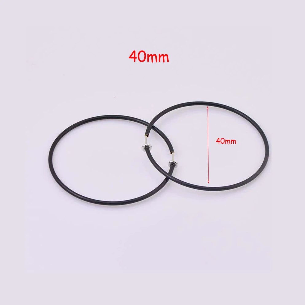 New Diameter 2/4/6cm Ear Clips Rings Punk Non-Pierced Hoop Earrings