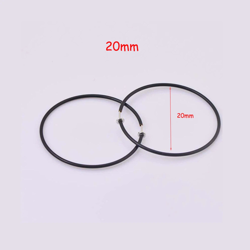 New Diameter 2/4/6cm Ear Clips Rings Punk Non-Pierced Hoop Earrings