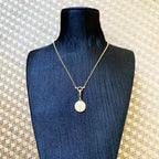 Lucky Coin Charm Necklace 925 Sterling Silver Fine Jewellery Men Women Gift