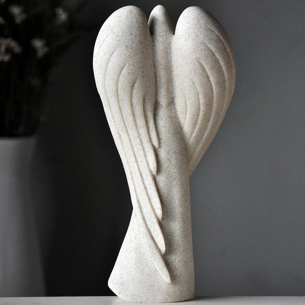 Retro Angel Figurines Resin Sculpture Living Room Bedroom Decoration Garden Office Desk