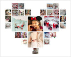 Red Crystal Mickey Minnie Beads Bracelet Silver Plated Family Charm Gift