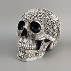 20cm Carved Skull Figurines Halloween Party Decoration White Head Sculpture Ornament