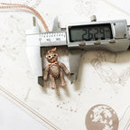 Rose Gold Teddy Bear Necklace 925 Sterling Silver Cute Fine Jewellery Gift