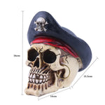 Pirate Captain Skull Head Halloween Party Decor Movie Props Ornament Home Decor
