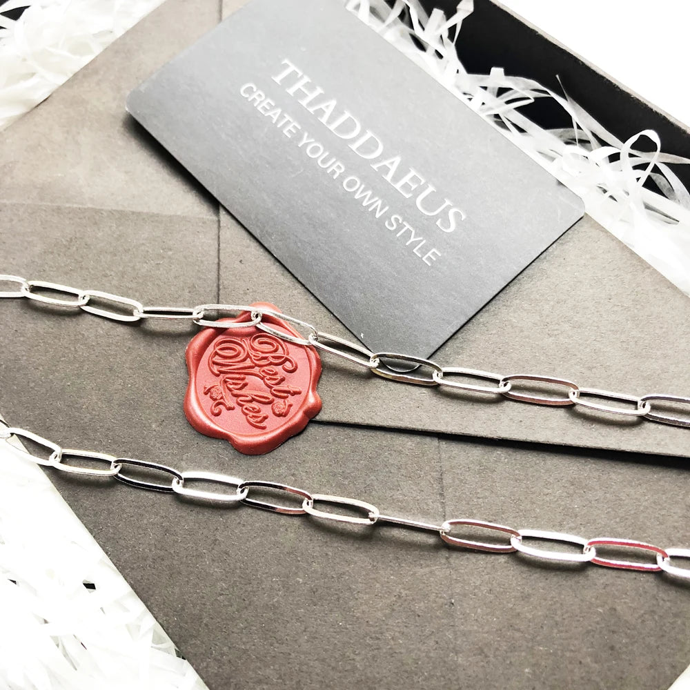 Link Chain Charm Necklace 925 Sterling Silver Fashion Jewellery Men Women