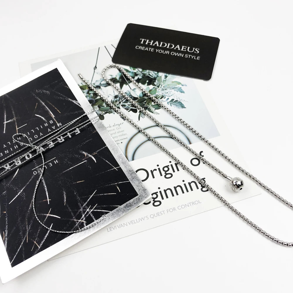 Basic Silver Necklace Chain 925 Sterling Silver Rebel Style Men Women Gift
