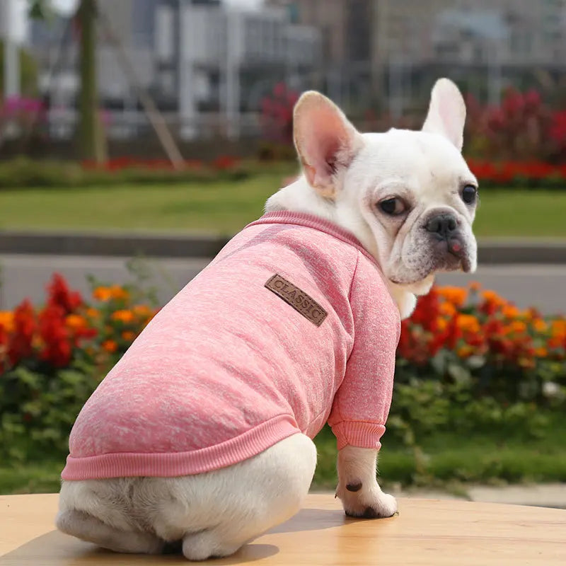 Winter Dog Clothes for Small Dogs Warm Dog Vest French Bulldog Sweatshirt Puppy Cat Costume Chihuahua Coat Schnauzer Pug Outfits