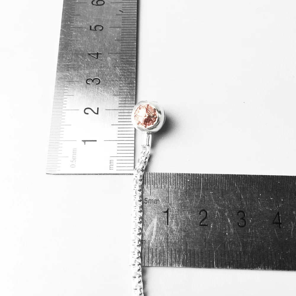 Basic Rose Gold Necklace 925 Sterling Silver Strand Jewellery Men Women Gift