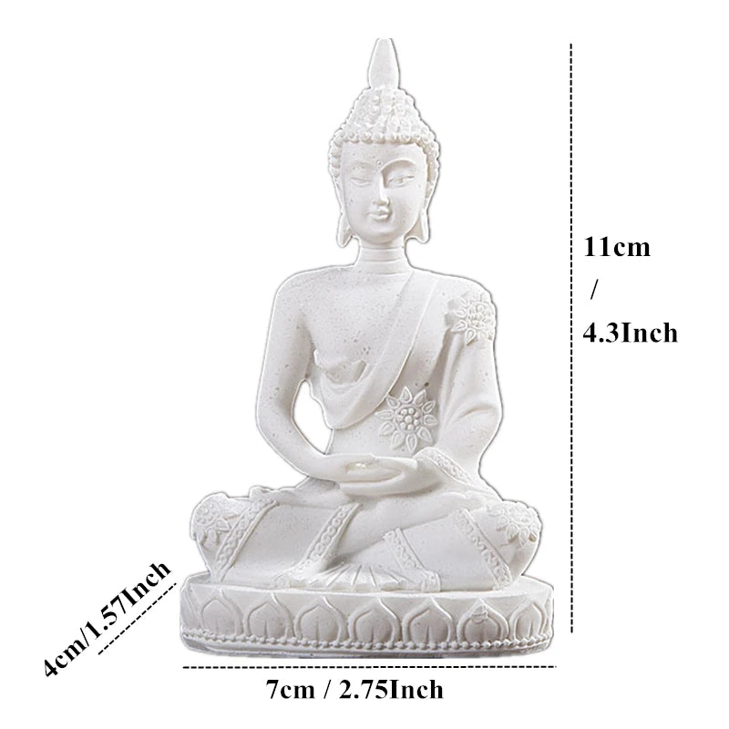 Buddha Statue Thailand Buddha Sculpture Hindu Fengshui Figurine Meditation Miniature